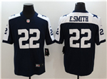 Dallas Cowboys #22 Emmitt Smith Thanksgiving Blue Vapor Limited Jersey