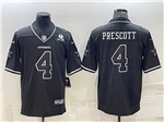 Dallas Cowboys #4 Dak Prescott Black Shadow Limited Jersey
