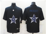 Dallas Cowboys #4 Dak Prescott Black Shadow Logo Limited Jersey