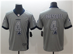 Dallas Cowboys #4 Dak Prescott Gray Drift Fashion Limited Jersey