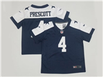Dallas Cowboys #4 Dak Prescott Toddler Thanksgiving Blue Vapor Limited Jersey