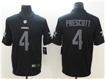 Dallas Cowboys #4 Dak Prescott Black Vapor Impact Limited Jersey