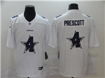 Dallas Cowboys #4 Dak Prescott White Shadow Logo Limited Jersey