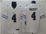 Dallas Cowboys #4 Dak Prescott White Team Logos Fashion Limited Jersey