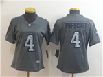 Dallas Cowboys #4 Dak Prescott Women's Gray Camo Limited Jersey