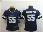 Dallas Cowboys #55 Leighton Vander Esch Women's Blue Vapor Limited Jersey