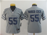 Dallas Cowboys #55 Leighton Vander Esch Youth Gray Inverted Limited Jersey