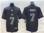 Dallas Cowboys #7 Trevon Diggs Black RFLCTV Limited Jersey