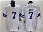 Dallas Cowboys #7 Trevon Diggs White Vapor F.U.S.E. Limited Jersey
