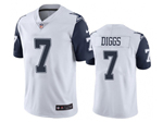 Dallas Cowboys #7 Trevon Diggs Youth White Alternate Vapor Limited Jersey