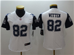 Dallas Cowboys #82 Jason Witten Women's White Color Rush Limited Jersey