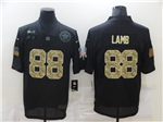 Dallas Cowboys #88 CeeDee Lamb 2020 Black Camo Salute To Service Limited Jersey