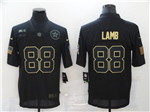 Dallas Cowboys #88 CeeDee Lamb 2020 Black Salute To Service Limited Jersey