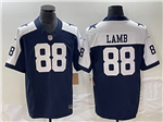 Dallas Cowboys #88 CeeDee Lamb Thanksgiving Blue Vapor F.U.S.E. Limited Jersey