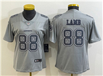 Dallas Cowboys #88 CeeDee Lamb Women's Gray Atmosphere Fashion Limited Jersey