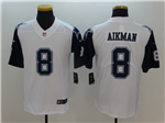 Dallas Cowboys #8 Troy Aikman White Color Rush Limited Jersey