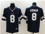 Dallas Cowboys #8 Troy Aikman Blue Vapor Limited Jersey