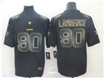 Dallas Cowboys #90 DeMarcus Lawrence Black Gold Vapor Limited Jersey