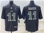 Philadelphia Eagles #11 A.J. Brown Black Fashion Super Bowl LVII Limited Jersey