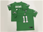 Philadelphia Eagles #11 A.J. Brown Toddler Kelly Green Vapor Limited Jersey