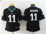 Philadelphia Eagles #11 A.J. Brown Women's Black Vapor Limited Jersey