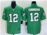 Philadelphia Eagles #12 Randall Cunningham Kelly Green Vapor Limited Jersey