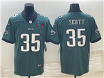 Philadelphia Eagles #35 Boston Scott Green Super Bowl LVII Limited Jersey