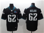 Philadelphia Eagles #62 Jason Kelce Black Super Bowl LVII Limited Jersey