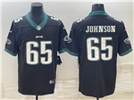 Philadelphia Eagles #65 Lane Johnson Black Vapor Limited Jersey