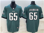 Philadelphia Eagles #65 Lane Johnson Green Vapor Limited Jersey