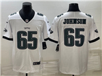 Philadelphia Eagles #65 Lane Johnson White Vapor Limited Jersey