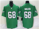Philadelphia Eagles #68 Jordan Mailata Kelly Green Vapor F.U.S.E. Limited Jersey