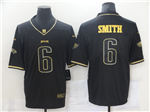 Philadelphia Eagles #6 DeVonta Smith Black Gold Vapor Limited Jersey