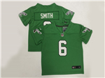 Philadelphia Eagles #6 DeVonta Smith Toddler Kelly Green Vapor Limited Jersey