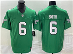 Philadelphia Eagles #6 DeVonta Smith Kelly Green Vapor F.U.S.E. Limited Jersey