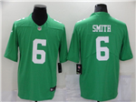 Philadelphia Eagles #6 DeVonta Smith Throwback Green Vapor Limited Jersey