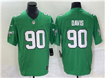 Philadelphia Eagles #90 Jordan Davis Kelly Green Vapor F.U.S.E. Limited Jersey