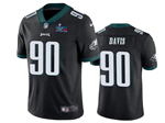 Philadelphia Eagles #90 Jordan Davis Black Super Bowl LVII Limited Jersey