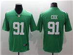 Philadelphia Eagles #91 Fletcher Cox Throwback Green Vapor Limited Jersey