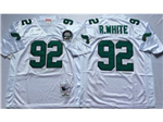 Philadelphia Eagles #92 Reggie White 1992 Throwback White Jersey