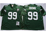 Philadelphia Eagles #99 Jerome Brown 1992 Throwback Green Jersey