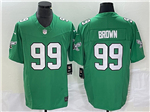 Philadelphia Eagles #99 Jerome Brown Kelly Green Vapor F.U.S.E. Limited Jersey