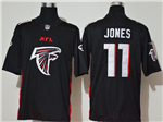 Atlanta Falcons #11 Julio Jones Black Team Big Logo Vapor Limited Jersey