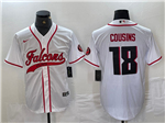 Atlanta Falcons #18 Kirk Cousins White Baseball Cool Base Jersey