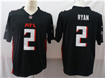 Atlanta Falcons #2 Matt Ryan 2020 Black Vapor Limited Jersey