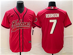 Atlanta Falcons #7 Bijan Robinson Red Baseball Cool Base Jersey