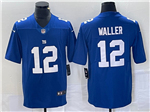 New York Giants #12 Darren Waller Blue Vapor Limited Jersey