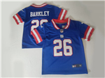 New York Giants #26 Saquon Barkley Toddler Royal Classic Vapor Limited Jersey