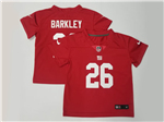 New York Giants #26 Saquon Barkley Toddler Red Vapor Limited Jersey