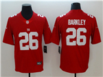 New York Giants #26 Saquon Barkley Red Vapor Limited Jersey